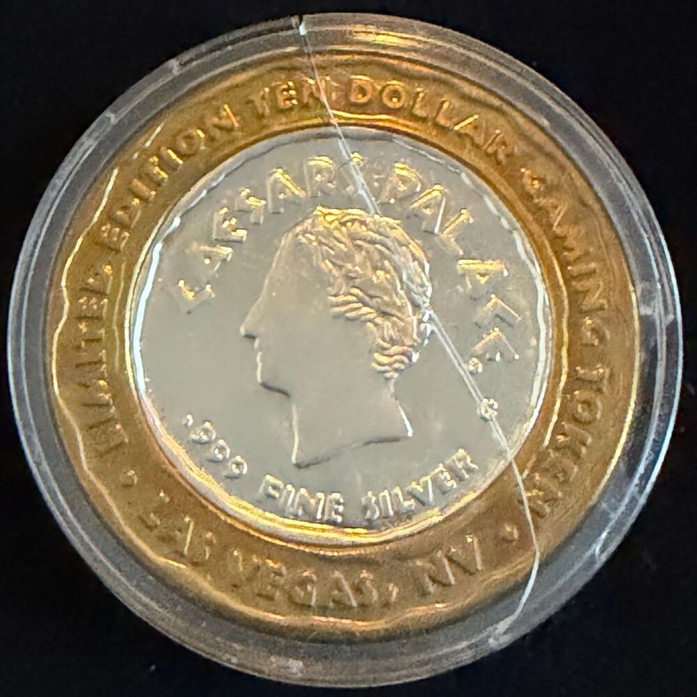 Vintage Caesars Palace Ten Dollar Gaming Token
